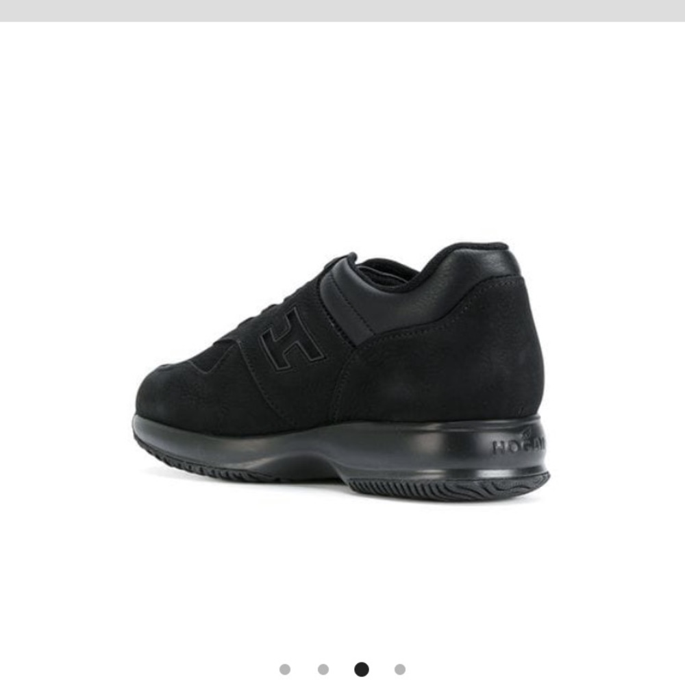 HOGAN lace up mens sneakers in black - Picture 3 of 8